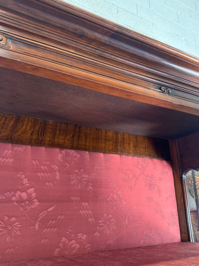 Molded and carved wood display case opening...