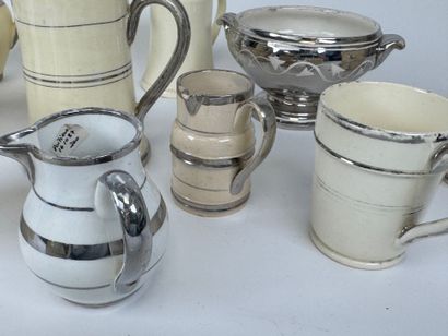 LANGEAIS.
Eighteen cream and silver-plated...