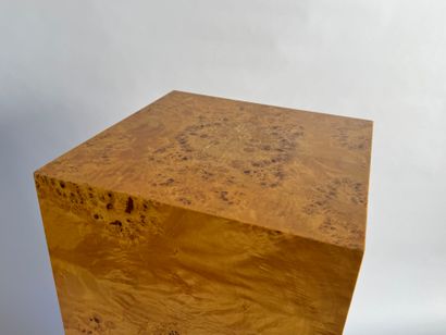 Square-section burr veneer sheath with blackened...