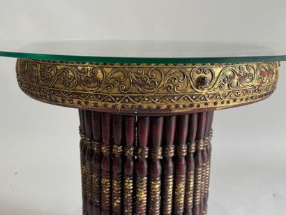 SOUTH ASIA, 20th century. 
Small pedestal...