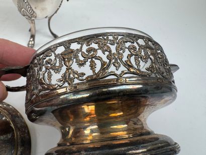 Silver-plated tea and coffee set including...
