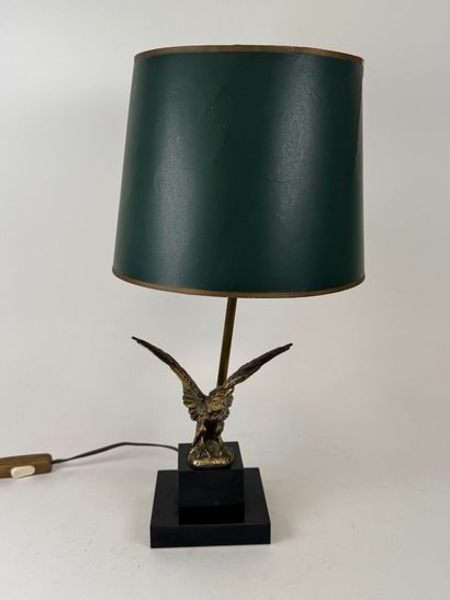 Desk lamp in gilded patina regula featuring...