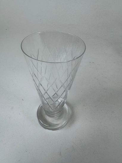 Crystal or glass lot including :
- set of...