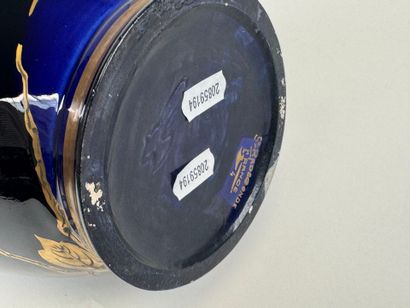SAINTE RADEGONDE.
Midnight-blue enameled...