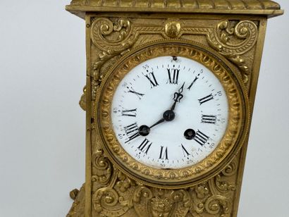 Louis XIV style chased and gilt bronze terminal...