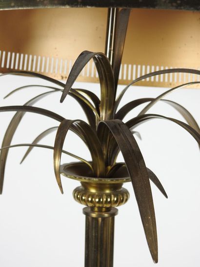 Brass palm tree floor lamp in the taste of...