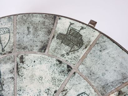 Jacques BLIN (1920-1995).
Circular coffee...