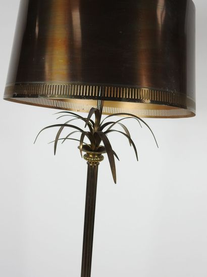 Brass palm tree floor lamp in the taste of...