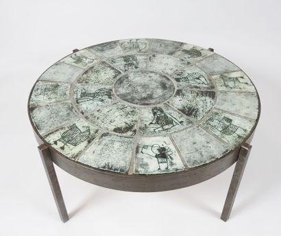 Jacques BLIN (1920-1995).
Circular coffee...