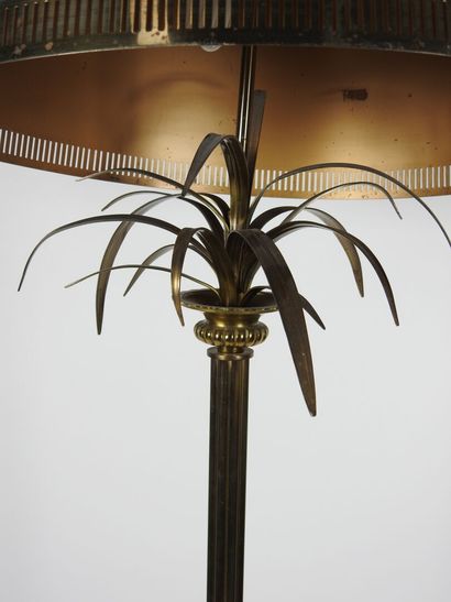 Brass palm tree floor lamp in the taste of...
