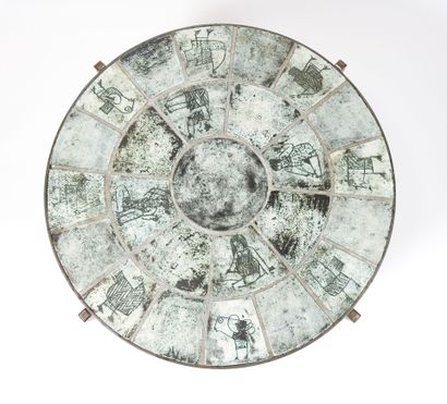 Jacques BLIN (1920-1995).
Circular coffee...