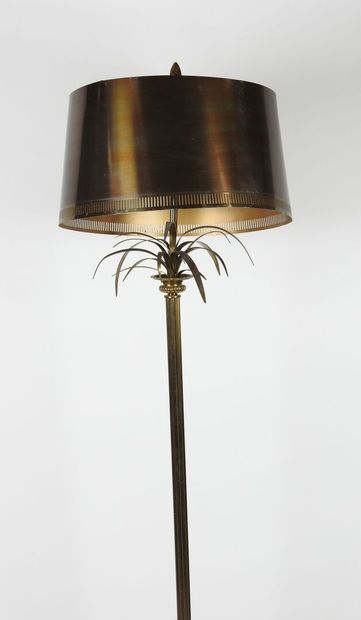 Brass palm tree floor lamp in the taste of...