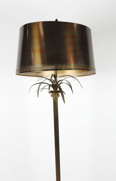 Brass palm tree floor lamp in the taste of...
