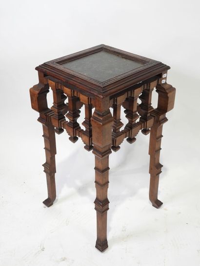 CHINA, 20th century. 
Carved and stained...