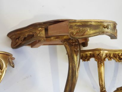 Set of 3 consoles, one of which is a corner...