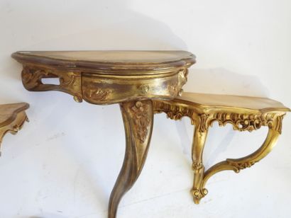 Set of 3 consoles, one of which is a corner...