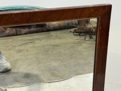 Rectangular mirror in stained wood. 
60 x...