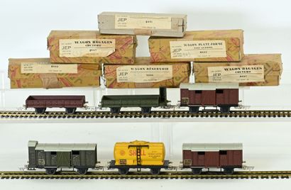 JEP, Ho,6 wagons de marchandises tout métal,...