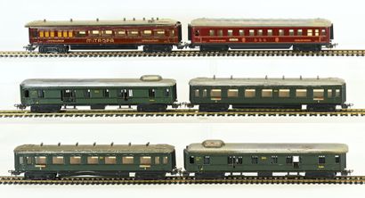 MÄRKLIN , Ho, 6 voitures voyageurs tout métal,...