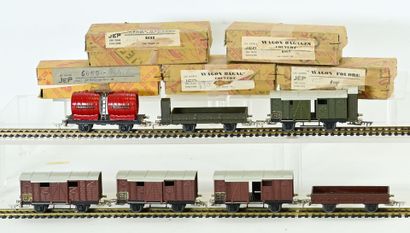 JEP, Ho,7 wagons de marchandises tout métal,...