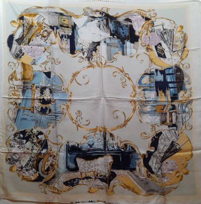 CHRISTIAN DIOR, PARIS.
Print proof of a silk...