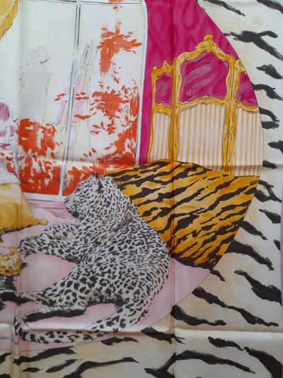 CHRISTIAN DIOR, PARIS.
Print proof of a silk...