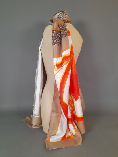 BURBERRY ENGLAND, LONDON.
Silk twill scarf...