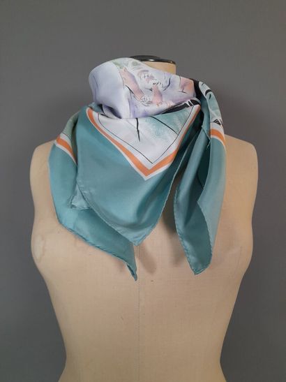 MONTE CARLO CASINO.
Silk twill square decorated...