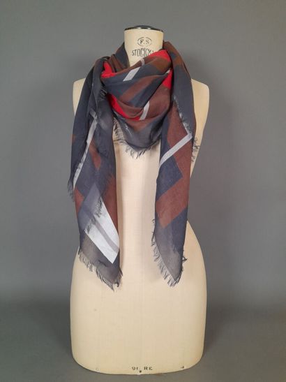 WINDSOR.
Fringed shawl in modal and cashmere...