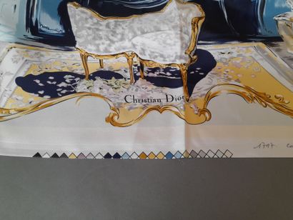 CHRISTIAN DIOR, PARIS.
Print proof of a silk...