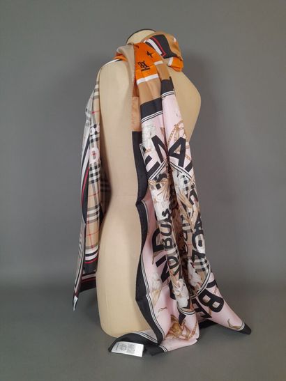 BURBERRY ENGLAND, LONDON.
Silk twill scarf...