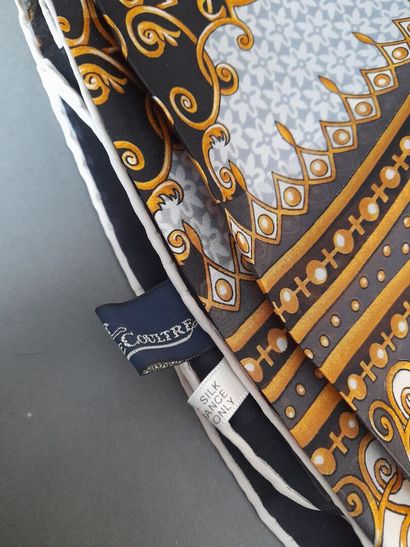 JAEGER-LECOULTRE.
Striped silk square decorated...
