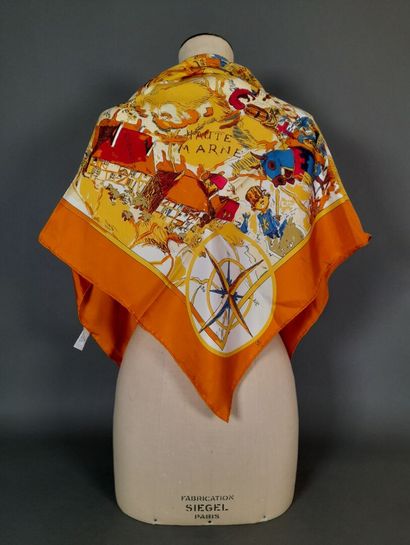 CHAMPAGNE TAITTINGER.
Silk twill square decorated...