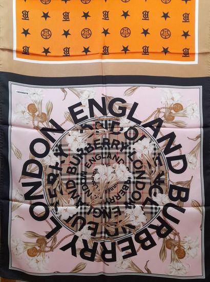 BURBERRY ENGLAND, LONDON.
Silk twill scarf...