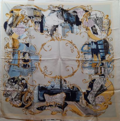 CHRISTIAN DIOR, PARIS.
Print proof of a silk...