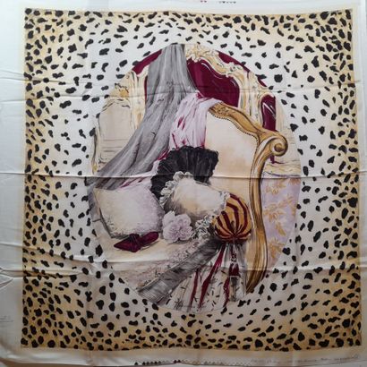 CHRISTIAN DIOR, PARIS.
Print proof of a silk...