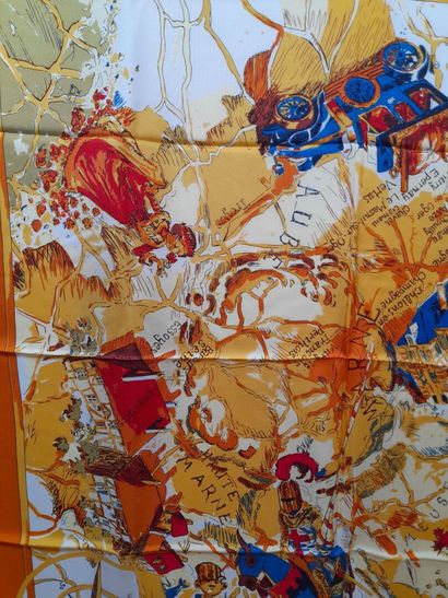 CHAMPAGNE TAITTINGER.
Silk twill square decorated...