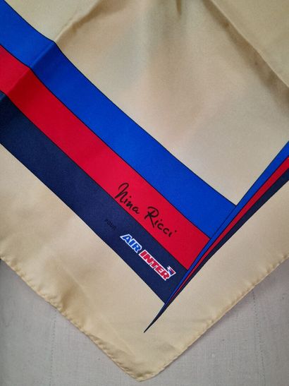 NINA RICCI for AIR INTER.
Silk twill square...