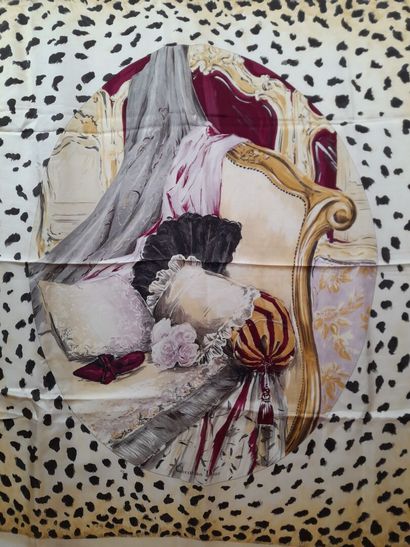CHRISTIAN DIOR, PARIS.
Print proof of a silk...