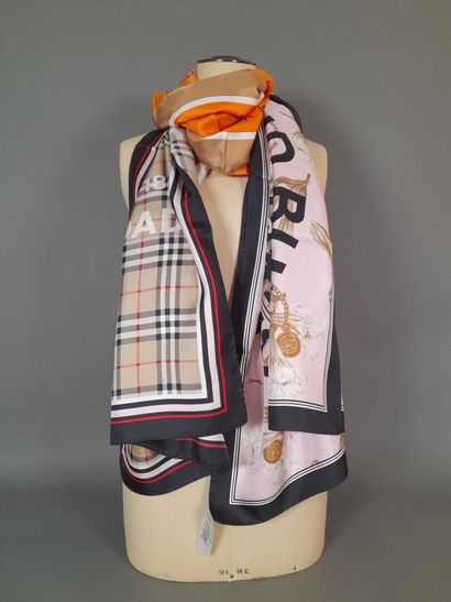 BURBERRY ENGLAND, LONDON.
Silk twill scarf...