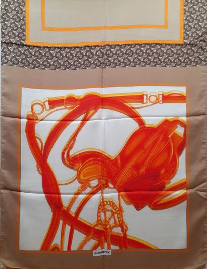 BURBERRY ENGLAND, LONDON.
Silk twill scarf...