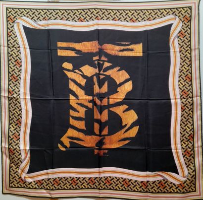 BURBERRY ENGLAND, LONDON.
Silk twill square...