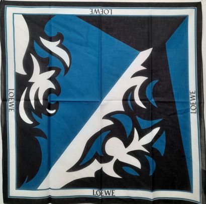 LOEWE.
Cotton square decorated with stylized...