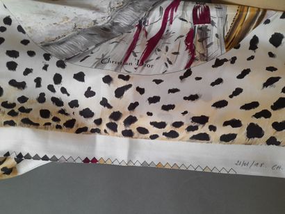 CHRISTIAN DIOR, PARIS.
Print proof of a silk...