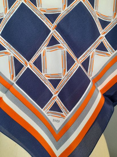 ANDRE CLAUDE CANOVA for SNCF.
Silk square...