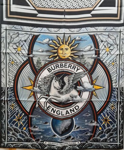 BURBERRY ENGLAND, LONDON.
Silk twill scarf...