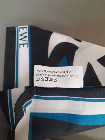 LOEWE.
Cotton square decorated with stylized...