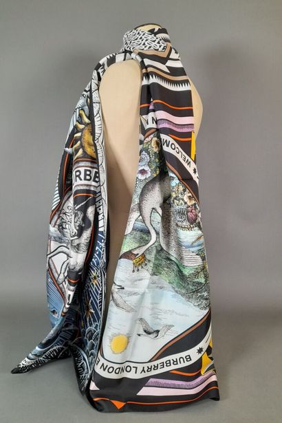 BURBERRY ENGLAND, LONDON.
Silk twill scarf...