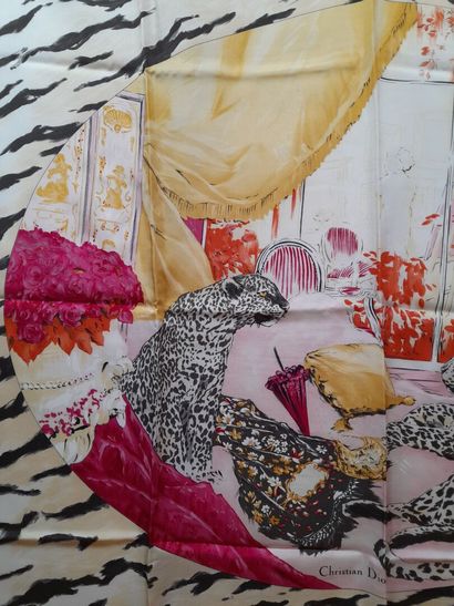 CHRISTIAN DIOR, PARIS.
Print proof of a silk...