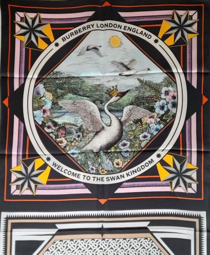 BURBERRY ENGLAND, LONDON.
Silk twill scarf...